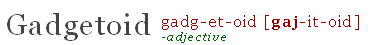 Gadgetoid